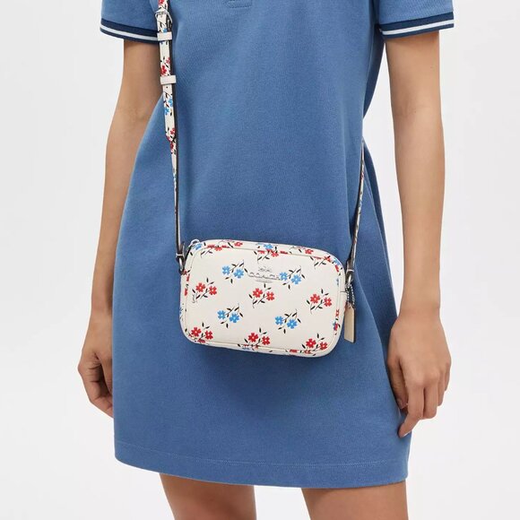 🌸 Coach Mini Jamie Camera Bag With Floral Print